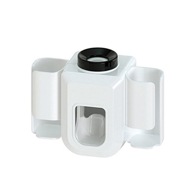 White Wall Mount Toothpaste Dispenser 1 count