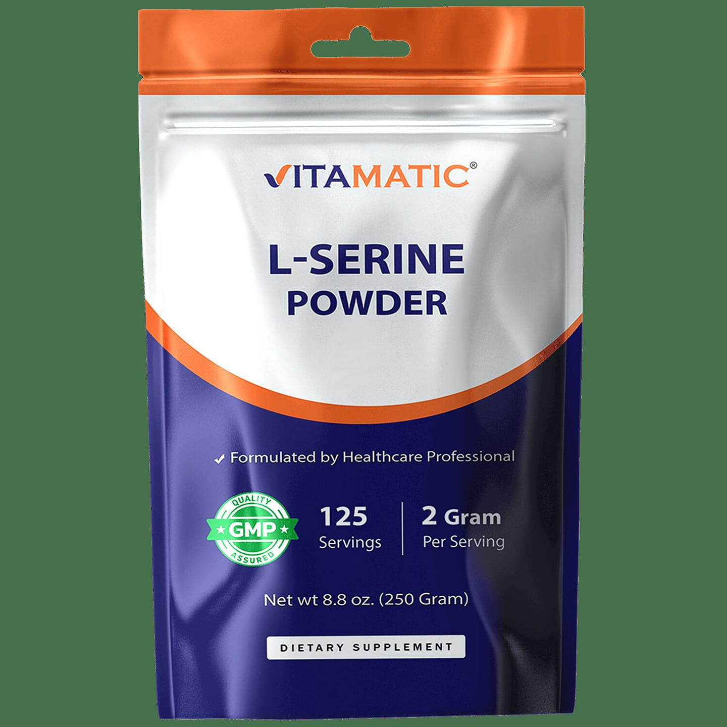 Vitamatic L-Serine Pure Powder 250 Gram 1 each