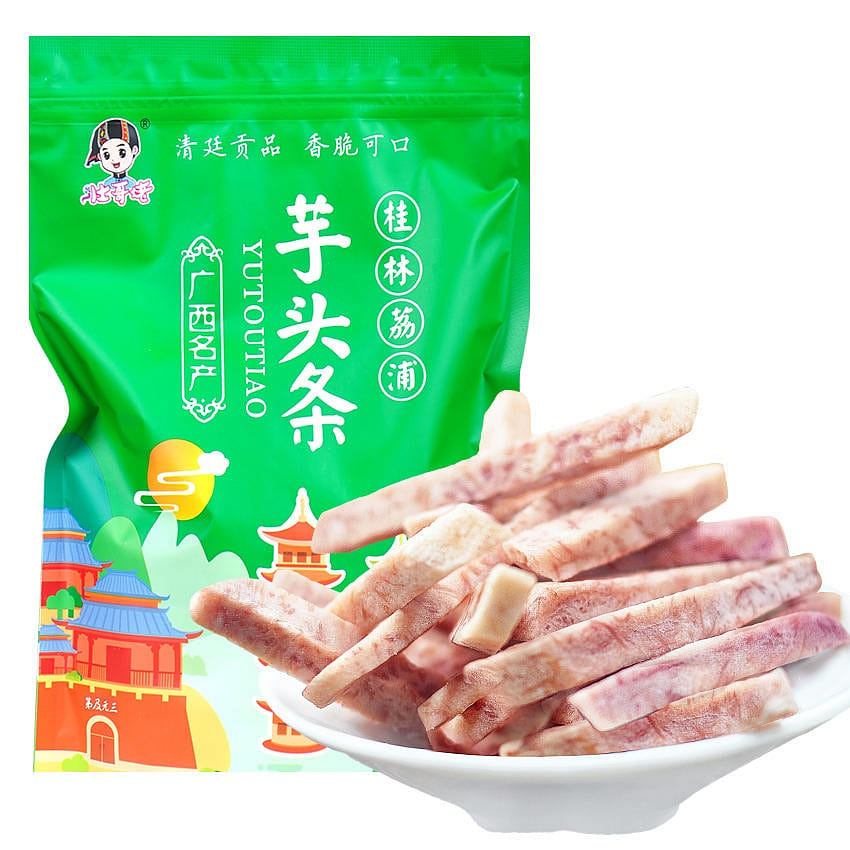 Big brother chives taste Lipu taro strip dry Guangxi Guilin specialty 225 g