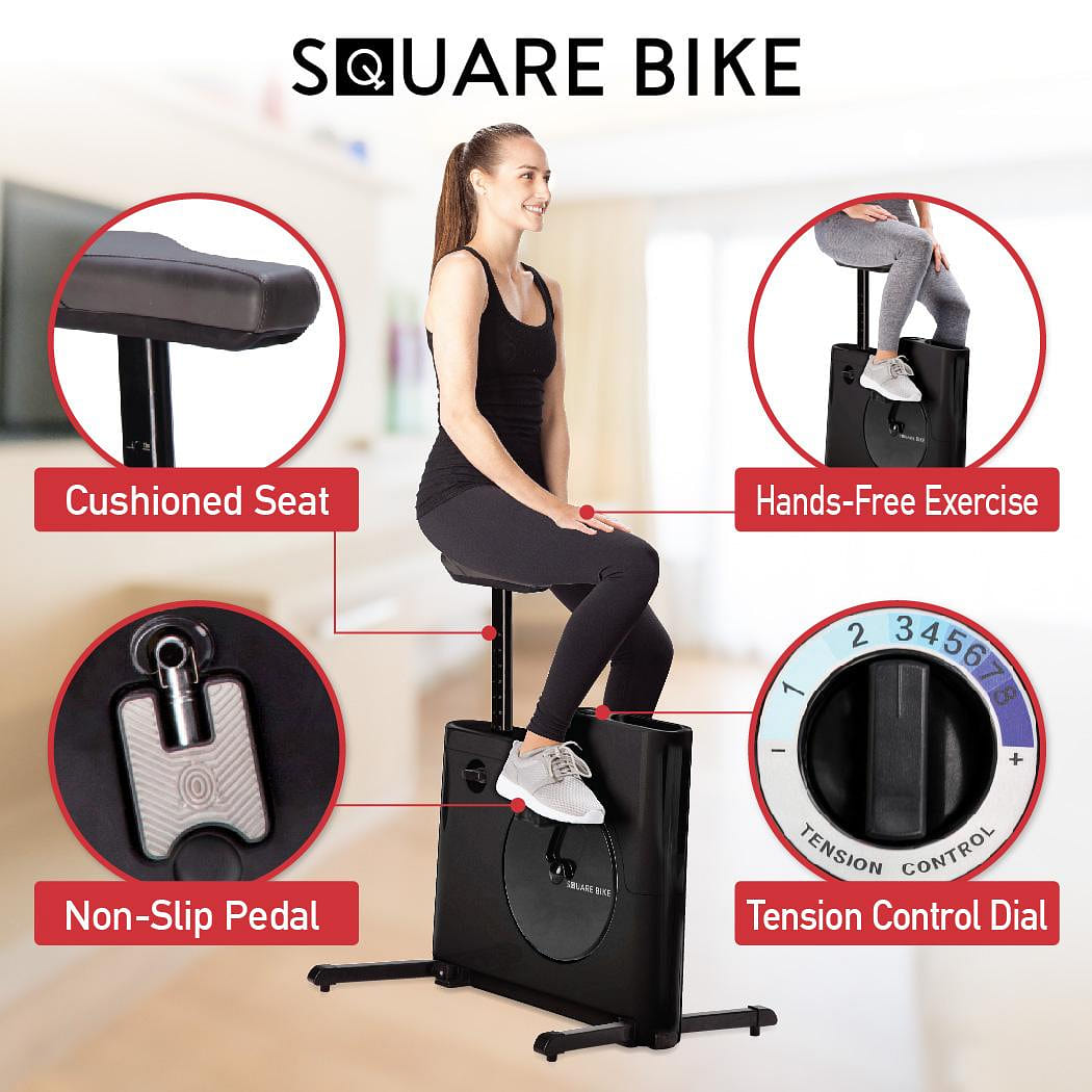 Compact Exercise Bike with 8 Levels of Magnetic Resistance 1 each