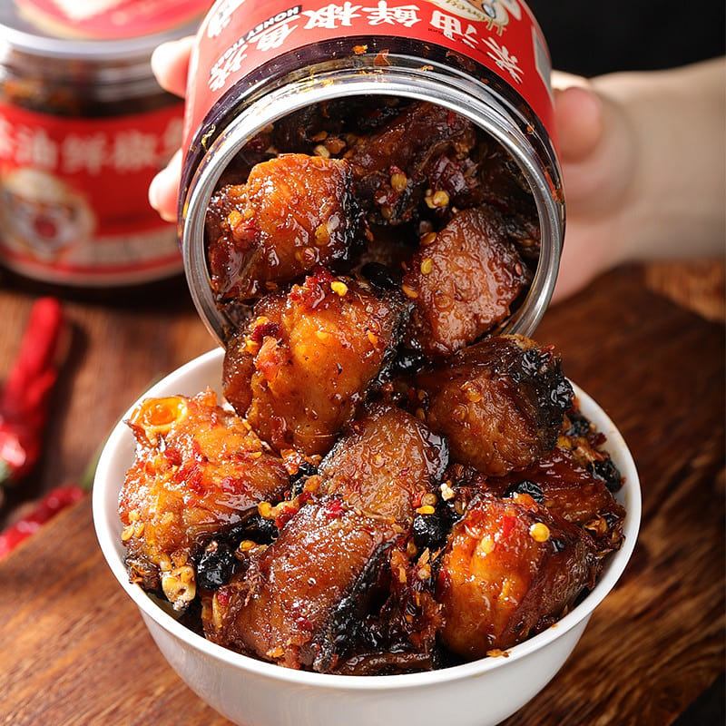 Tea oil fresh pepper fish chunks 280 g
