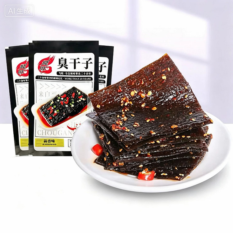 飞旺 蒜香臭干子辣条 26g 26 克*5 包