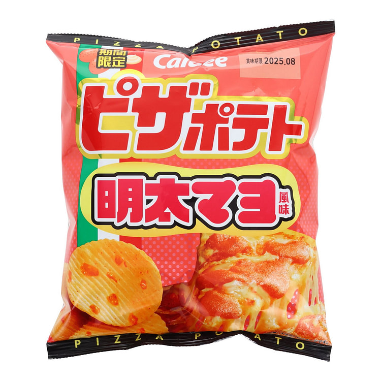 Calbee Pizza Mentaiko Potato Chips