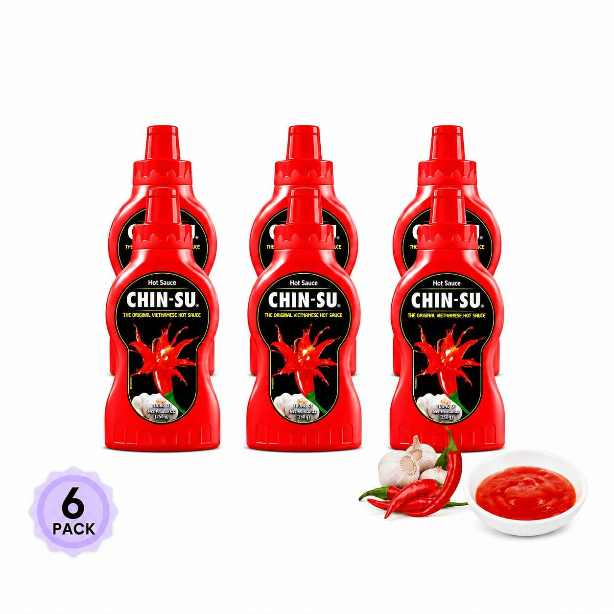MASAN Chin-Su Original Vietnamese Hot Sauce 6 Pack 250 g