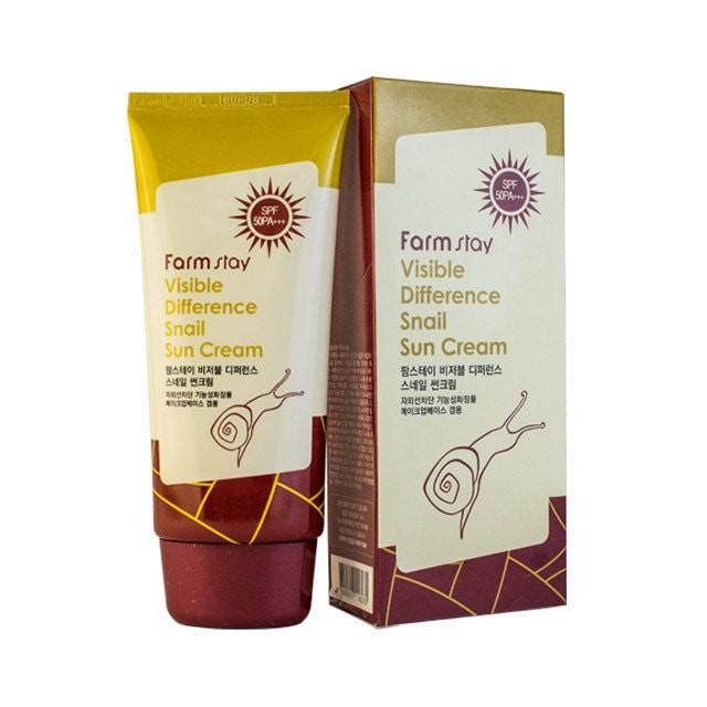 Get FarmStay La Ferme Visible Difference Snail Sun Cream SPF50+ PA ...