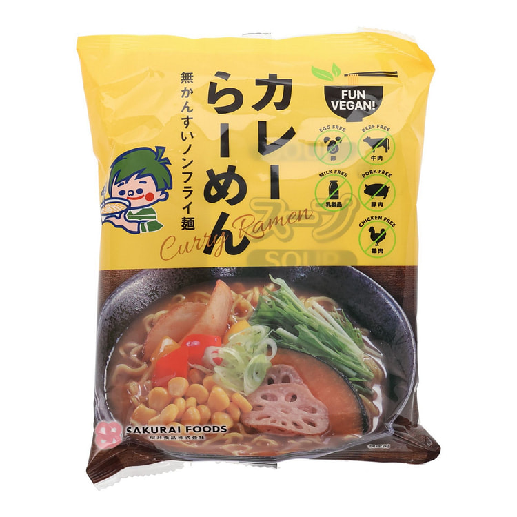 素食咖喱方便拉面