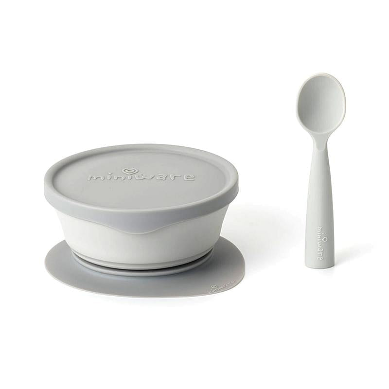 Miniware First Bites Set Vanilla + Grey 1 each