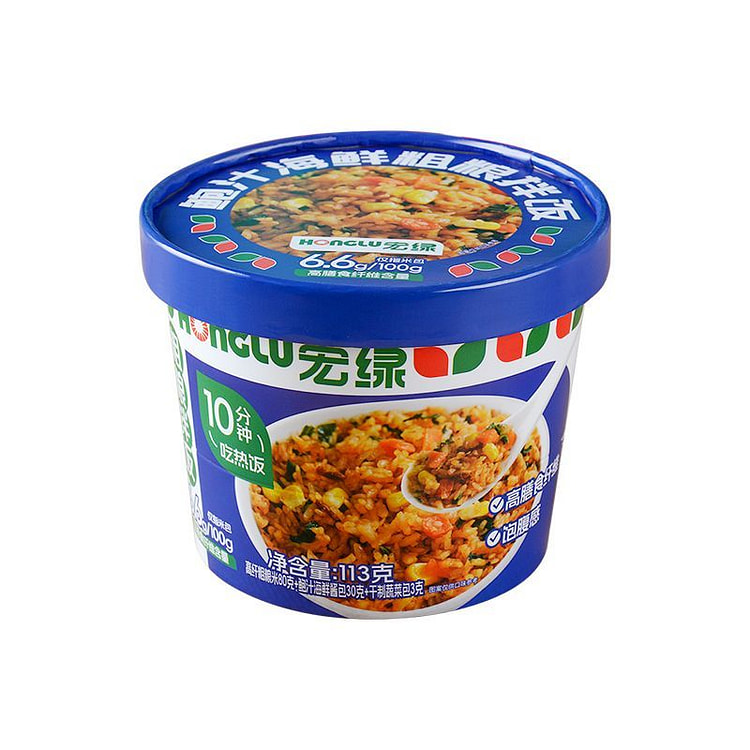 宏绿 レンチン不要 鮑ソース海鮮ご飯 113g*4 452 グラム