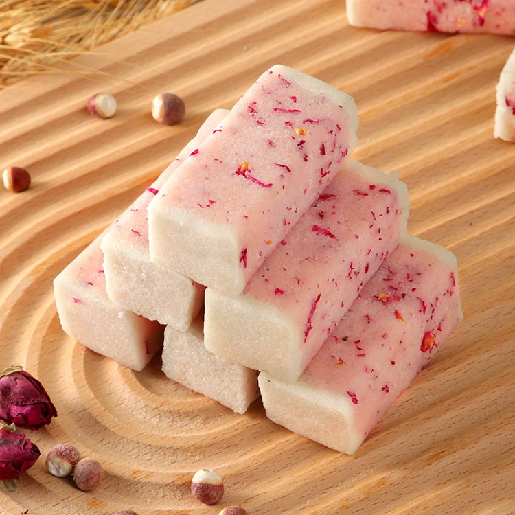 1 box of rose-flavored rice cakes