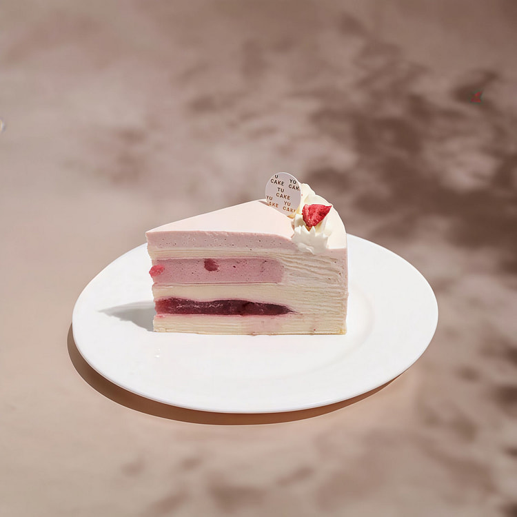 Strawberry Yogurt Mille Crepe Cake