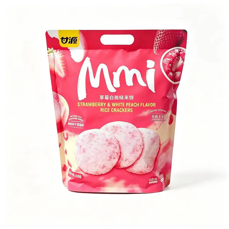 Ganyuan Strawberry & White Peach Rice Cakes 168g 168 g