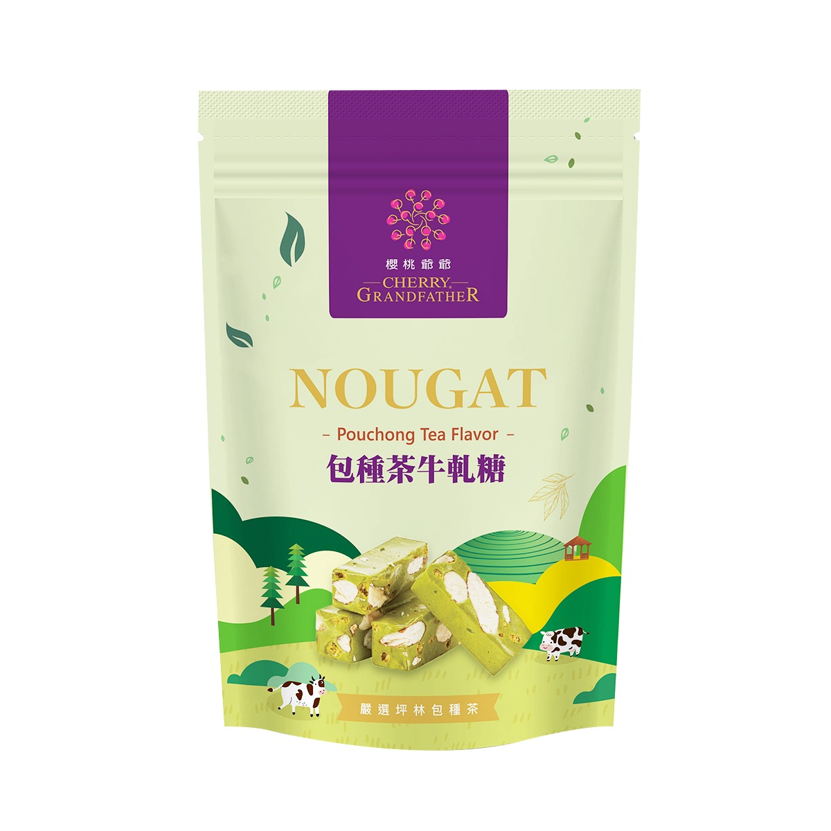 CHERRY GRANDFATHER Pouchong Tea Flavor Nougat 100g 100 g