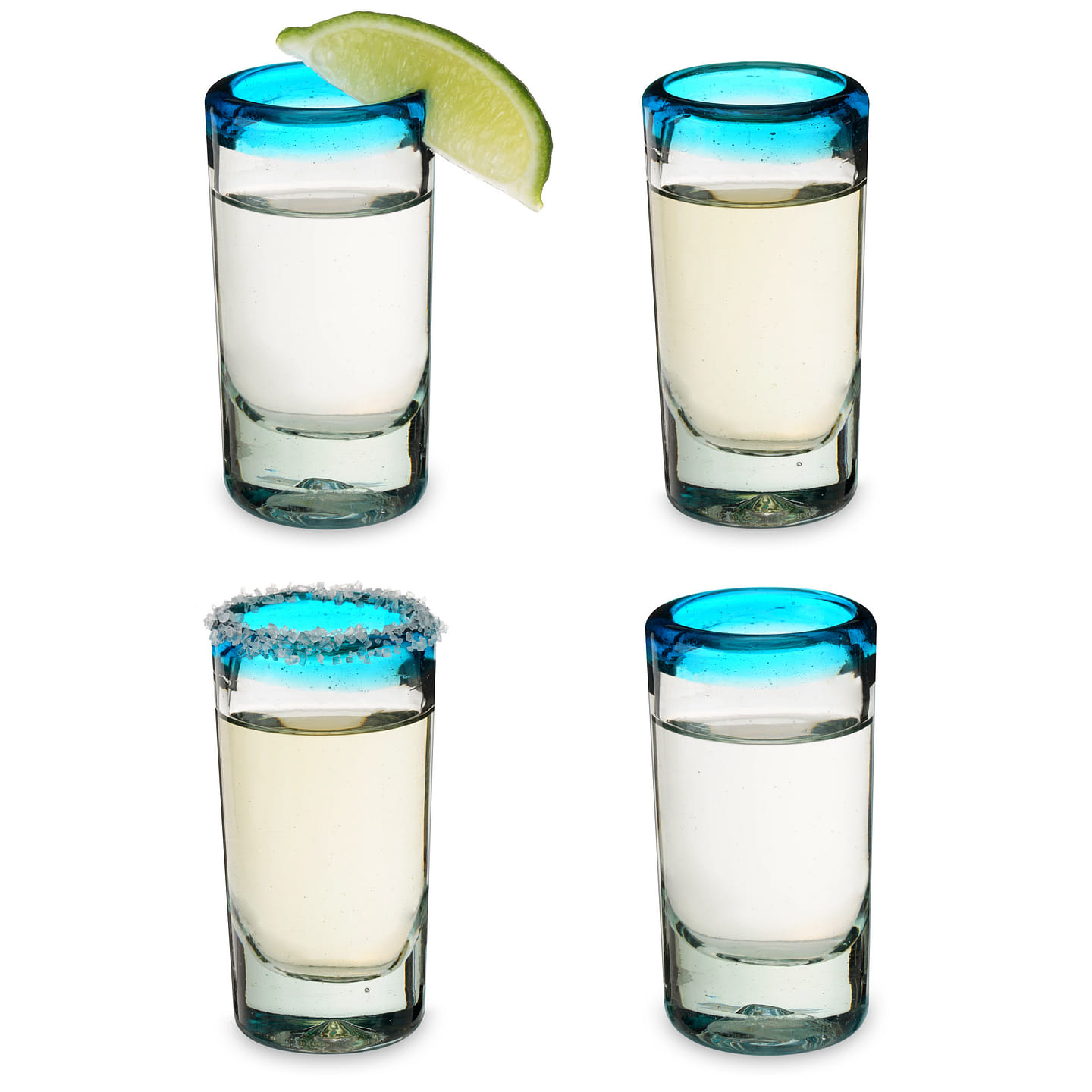 Primavera Recycled Shot Glass Set of 4 by Twine Living 4 each