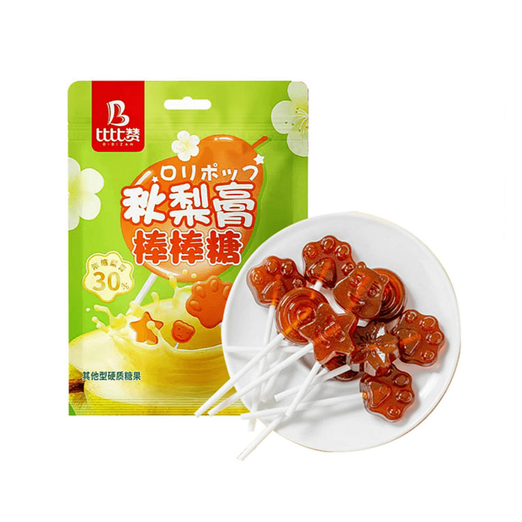 比比赞 秋梨膏棒棒糖 果味硬糖 解馋小零食