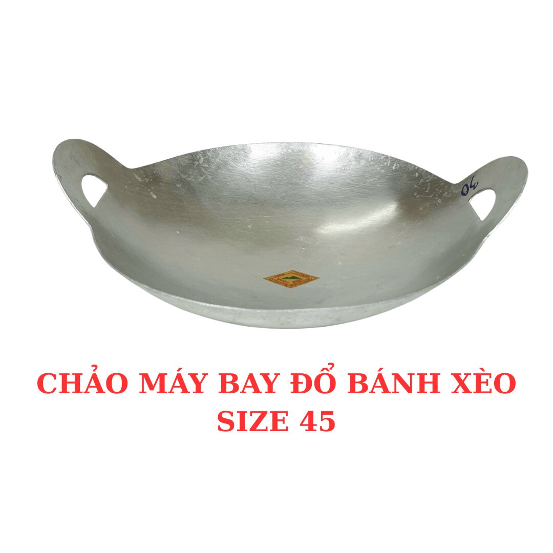 CHẢO NHÔM MÁY BAY ĐỔ BÁNH XÈO SIZE 45 450 g