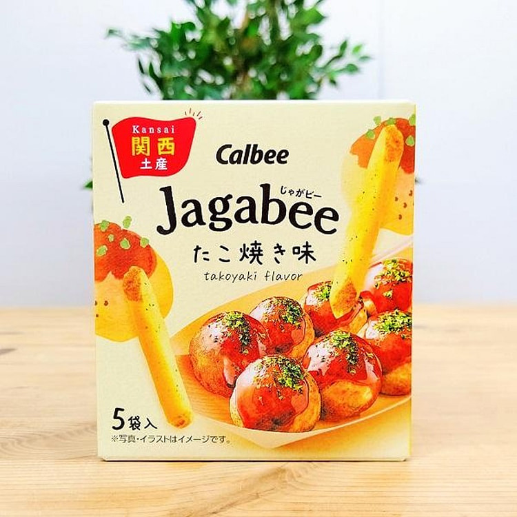 Calbee Jagabee Hương vị Takoyaki 5 gói