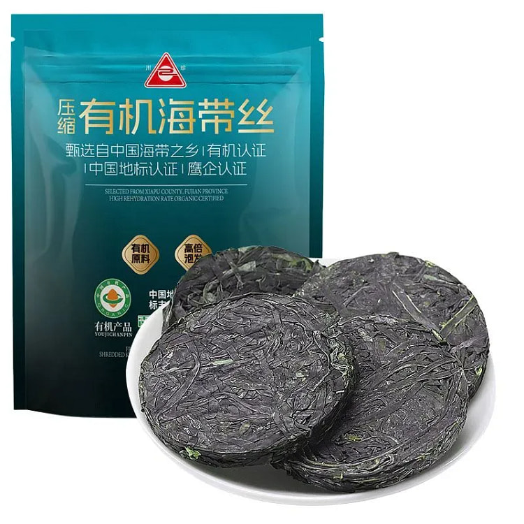 川珍压缩有机海带丝圆饼压缩凉拌菜80g 80 克