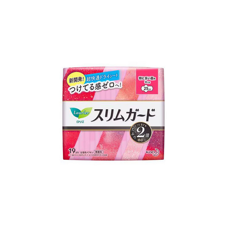Laurier Slim Guard Heavy Day Pads 25cm 19pcs 1 pack