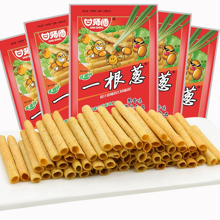 Master Gan, a green onion and French fries, post-8090s, childhood nostalgia