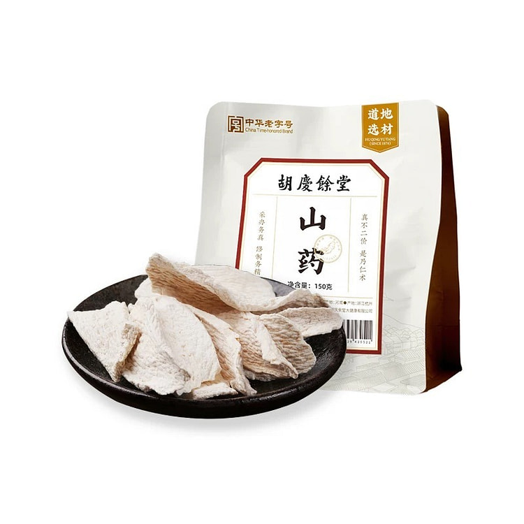 胡庆余堂山药干薄片河南山药片切片大片袋装泡水煲汤 150 克