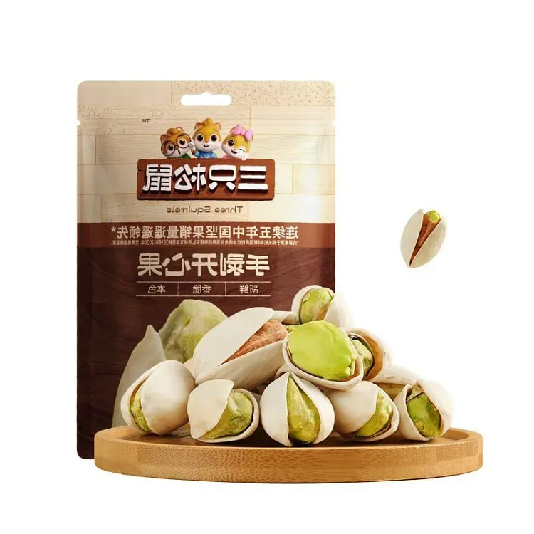 三只松鼠开心果手剥坚果儿童小零食30g×2袋 60 克