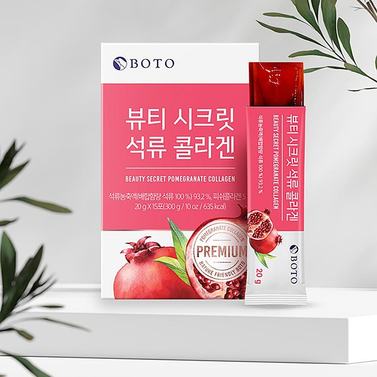 BOTO Pomegranate Collagen Jelly 20gX15Sticks 1box