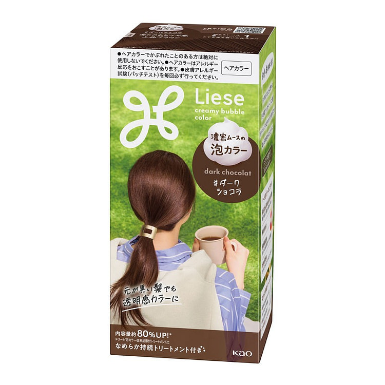花王 泡沫染发剂 黑巧克力