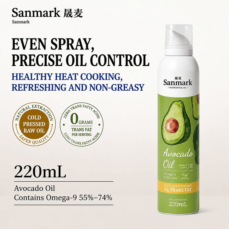 Extra virgin cold-pressed avocado oil spray cans 220 ml