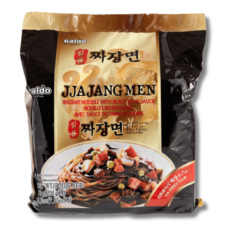 Paldo Jjajangmen 검은콩 소스 인스턴트 누들 4개 팩 1 개