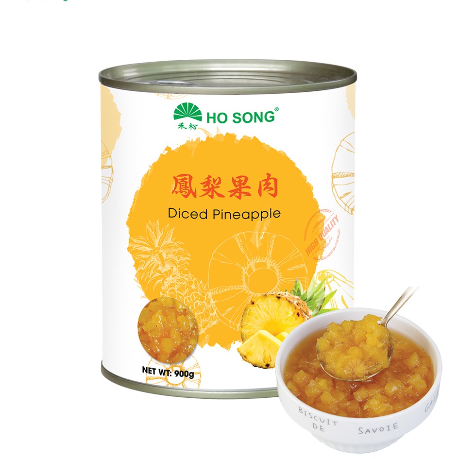 Premium Diced Pineapple Fruit in Syrup 1.98 lb