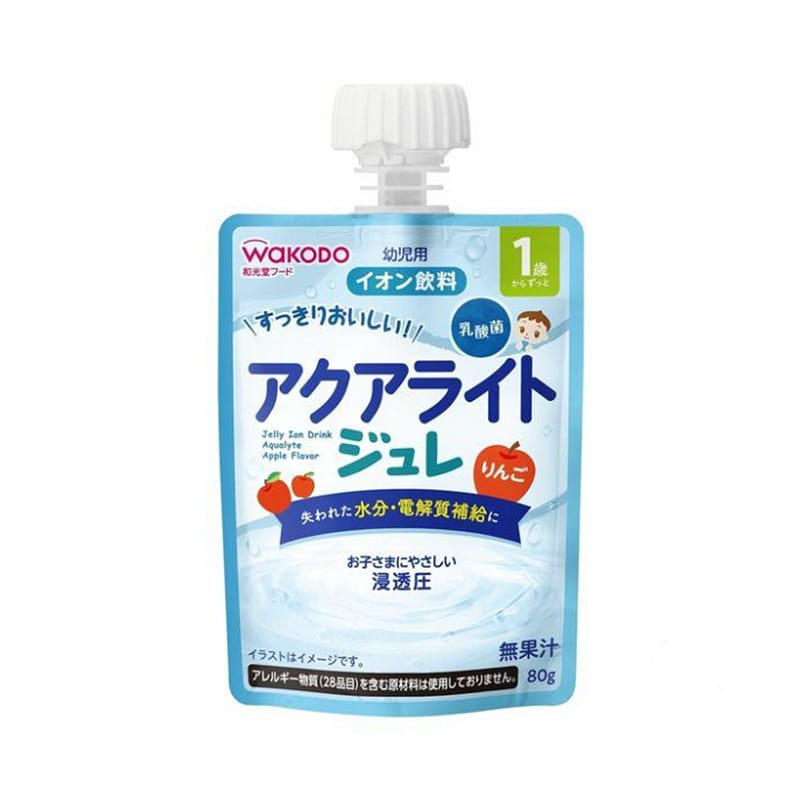 Wakodo Jelly Drink Aqua Light Apple 80g 1 each