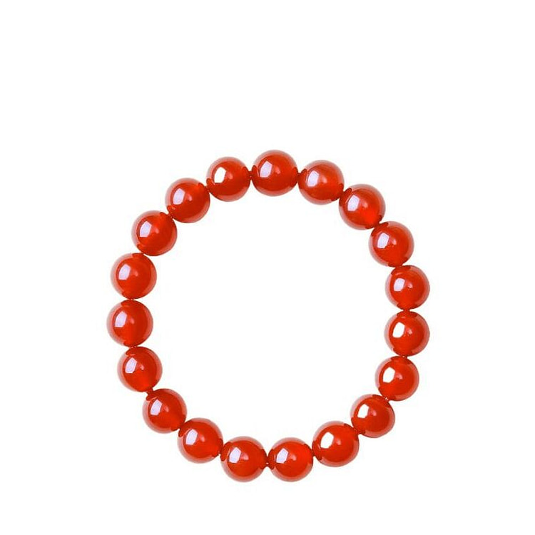 Putuo Mountain Red Agate Bracelet For Wealth 10mm 1 box