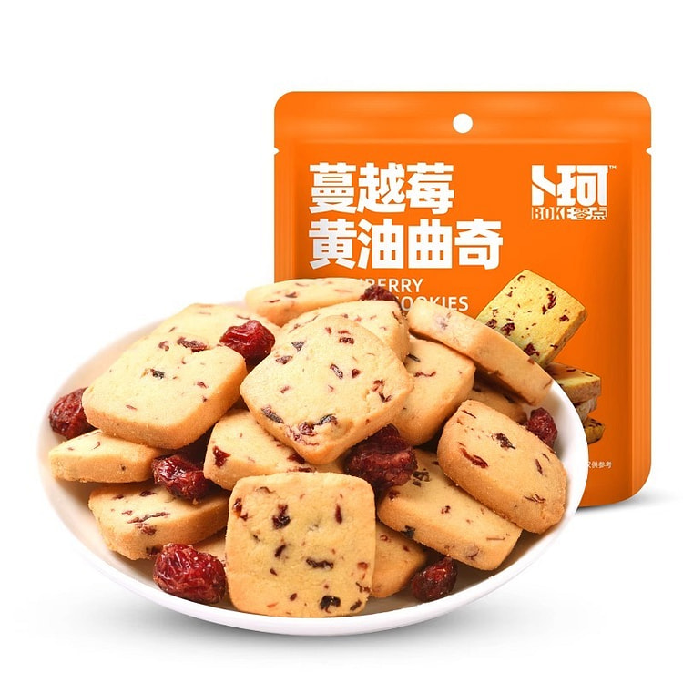 卜珂蔓越莓黄油曲奇饼干100g*1袋 100 克