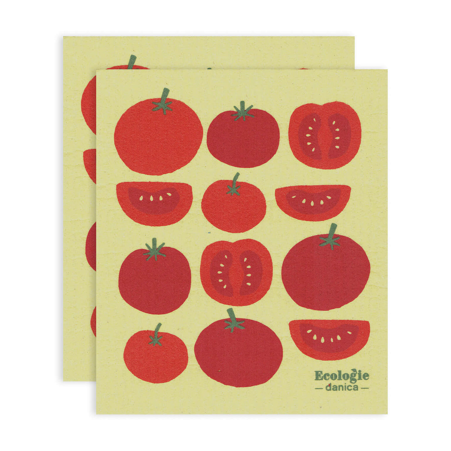 Now Designs Ecologie Swedish Sponge Cloth (Pack of 2) – Tomato 2 count