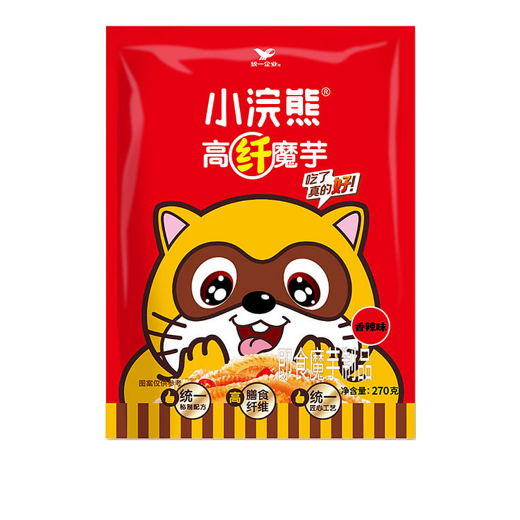 统一小浣熊高纤魔芋香辣味270g*1包