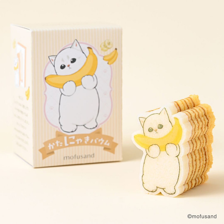 Mofusand   かたにゃきバウム　バナナ   1個 1 箱 (min 2)