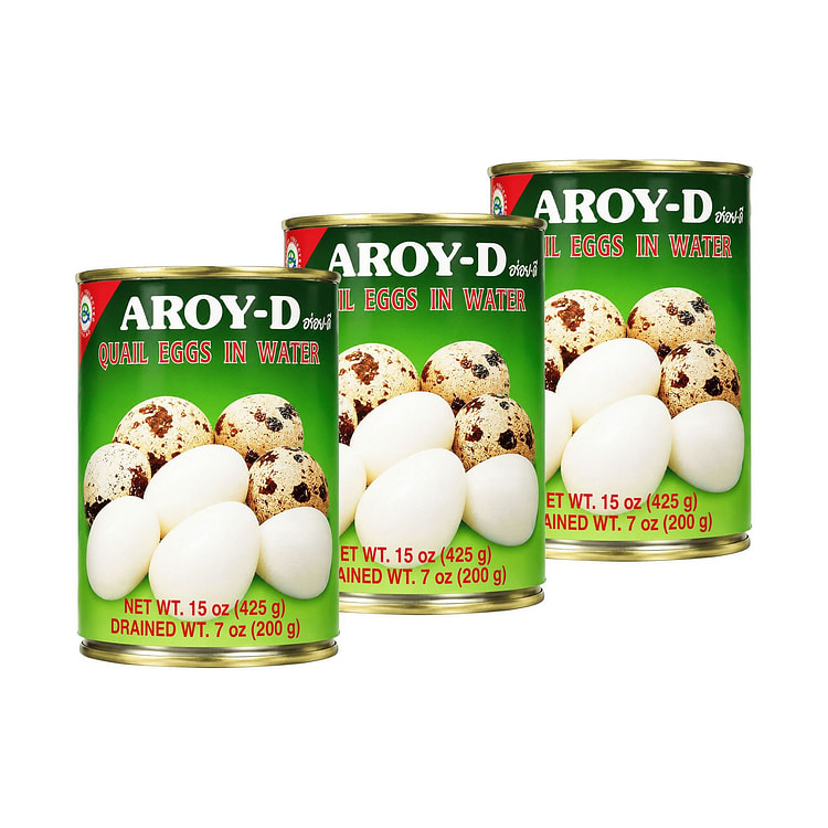 Aroy-D 盐水鹌鹑蛋 15盎司 3 罐