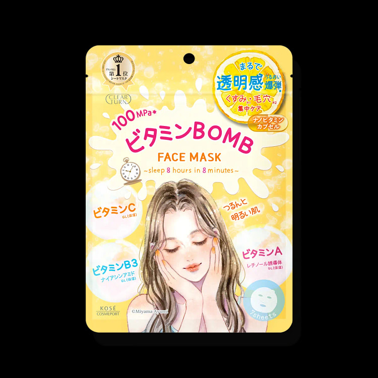 KOSE高丝多重维生素炸弹修复面膜 7片