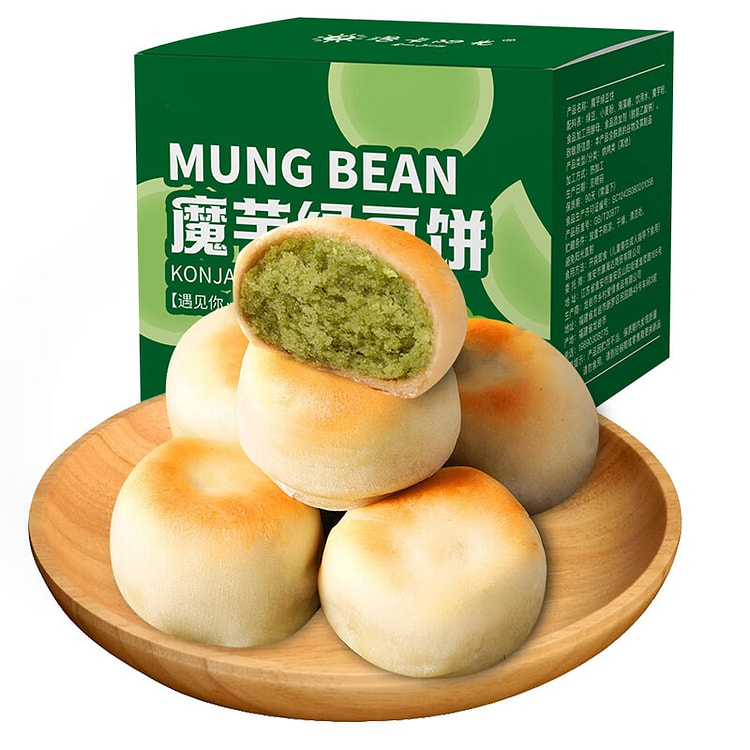 麦酥园 绿豆饼干蛋糕点心绿豆糕 330g