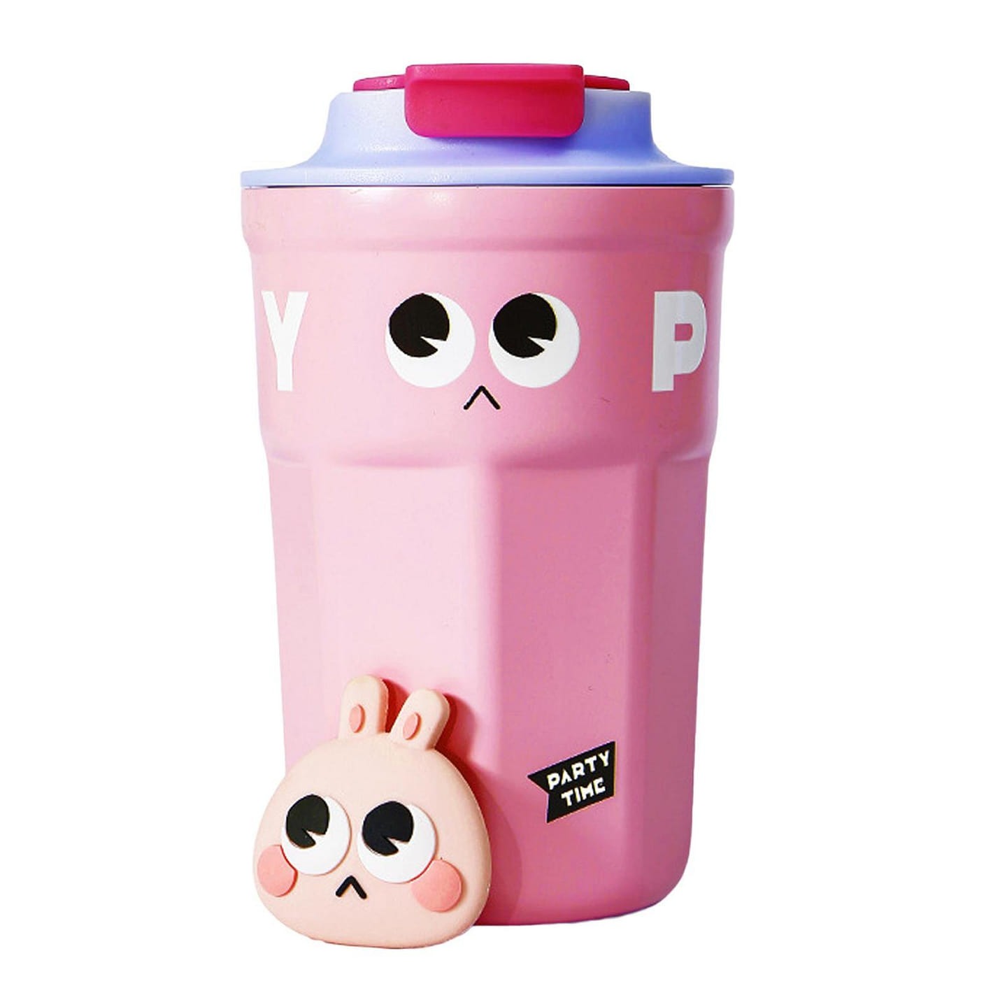Water Bottle Coffee Thermos Cup 316 Stainless Steel Pink 400ml 1 each