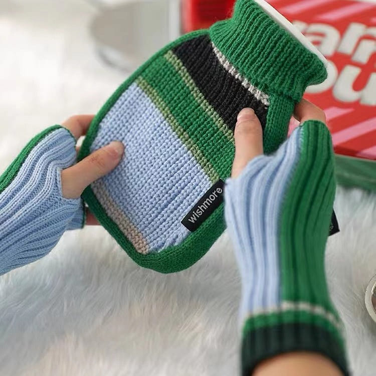 Warm water bottles Christmas gift green 200 g