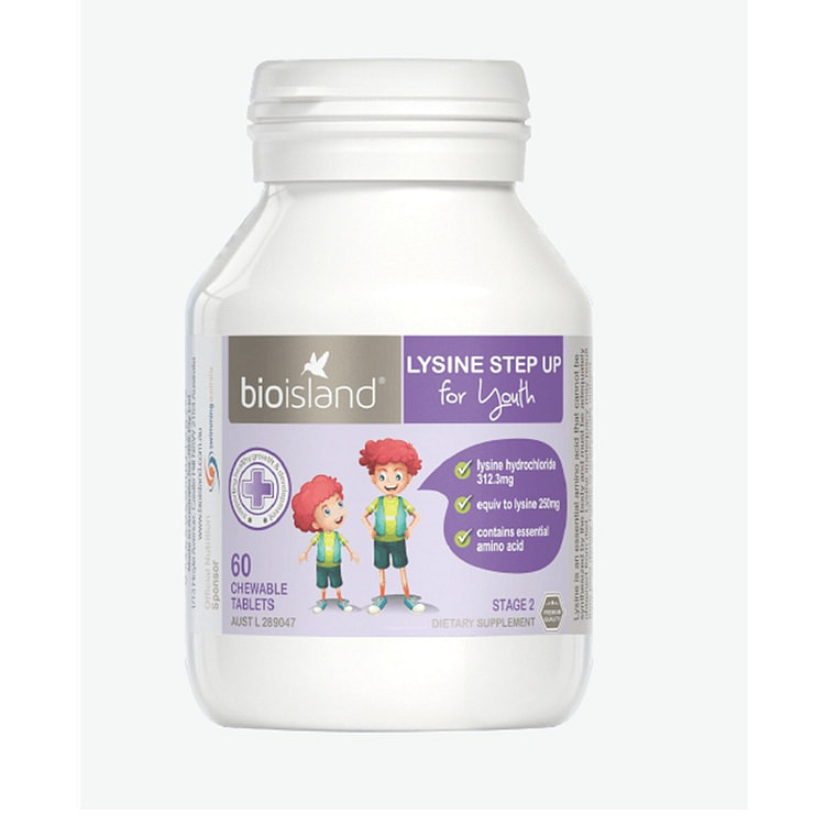 澳洲Bio Island赖氨酸助长素二段60粒