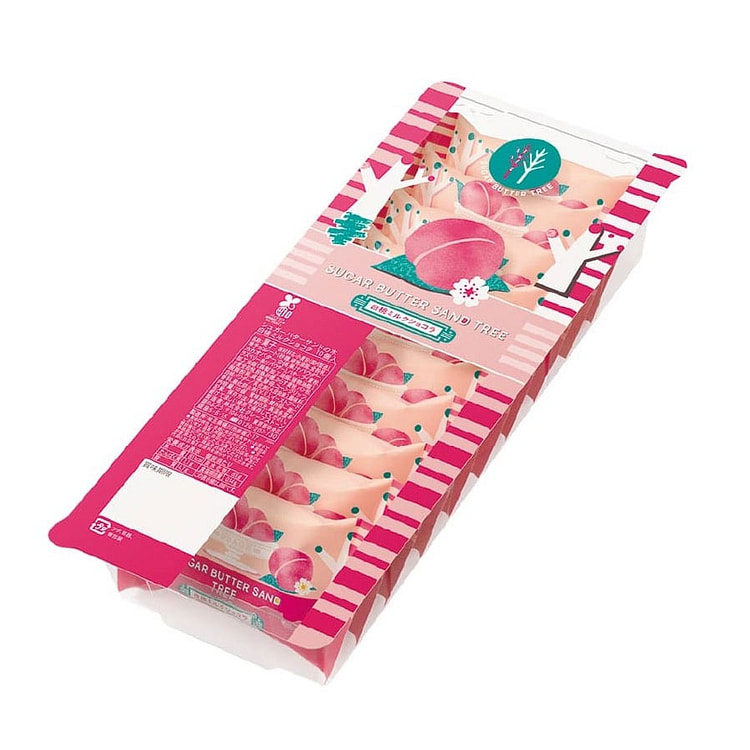 日本直邮 黄油树季节限定白桃味10枚/