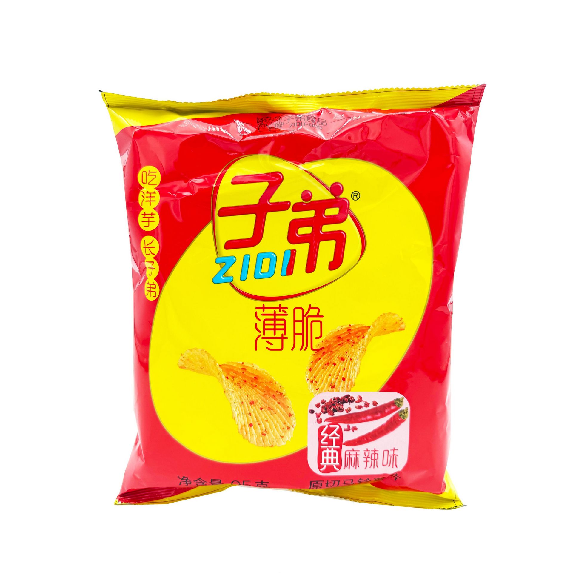 Zidi Potato Chips Spicy Sichuan 95 G 1 each