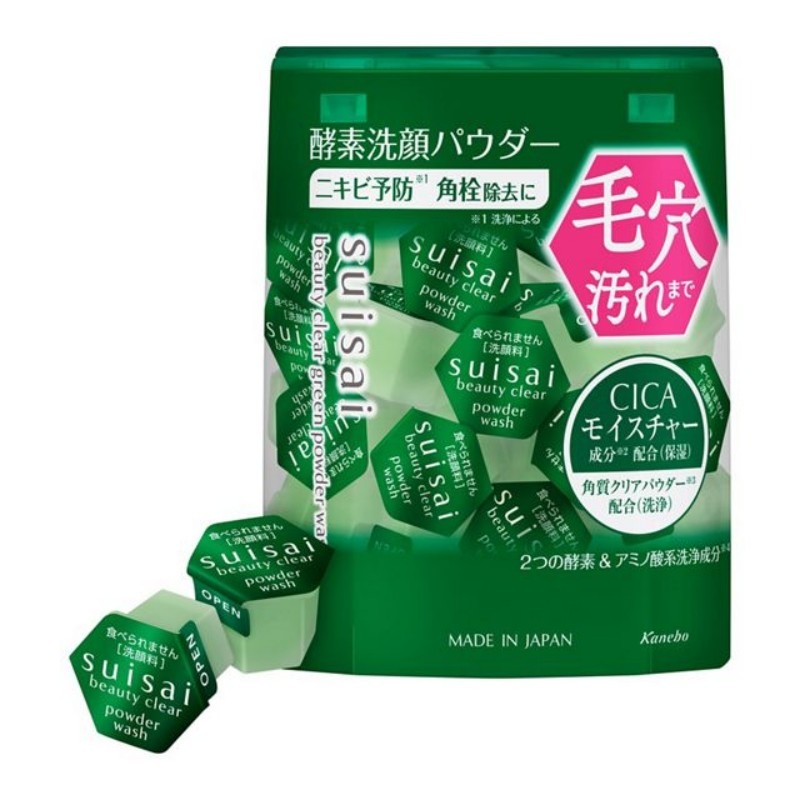 Suisai Beauty Clear Powder Wash Green 32pcs 1 each - Weee!