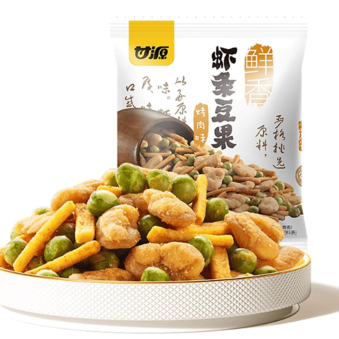 Ganyuan Grilled Shrimp Strips and Beans Fruit Broa 285 g