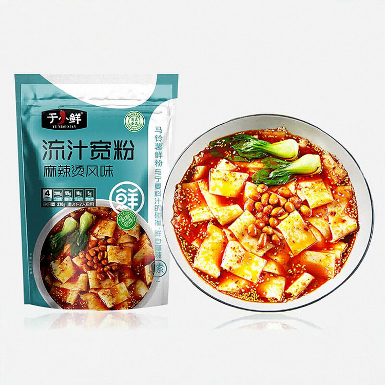 于小鲜 流汁宽粉土豆粉条麻辣烫风味 270g*1袋