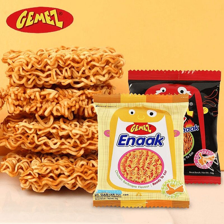 GEMEZ Indonesian Crispy Noodles BBQ Flavor 16g*30 480 g