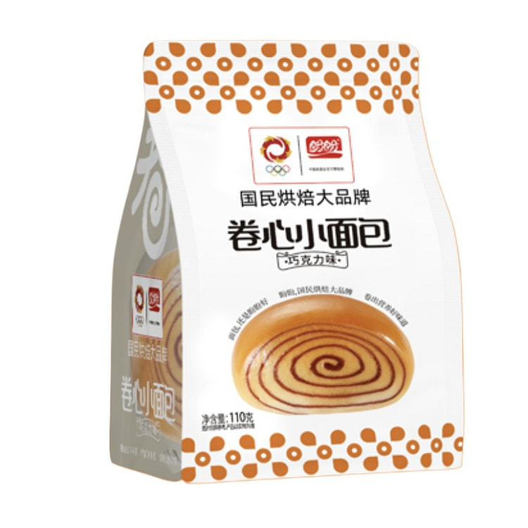 盼盼 巧克力味小面包营养早餐下午茶充饥小零食 110g*1袋