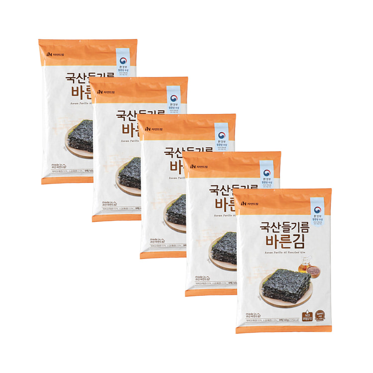 韩国紫苏油烤海藻 有机海藻 40g